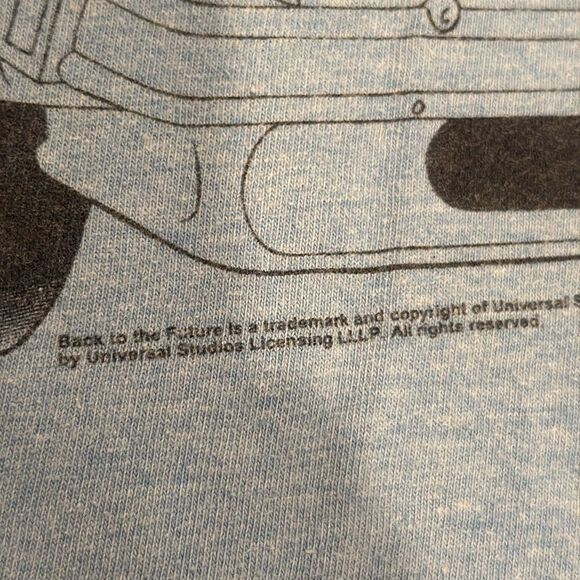 Vintage BACK TO THE FUTURE T-shirt size LG made in USA Thunder Creek ringer T - Picture 3 of 8